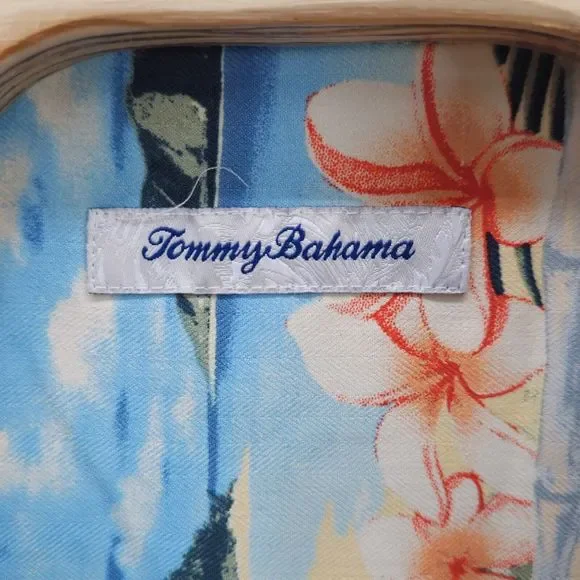 NWT Tommy Bahama Shirt Hawaiian 100% Silk Vacation Cruise 3XL Wish You Were Here